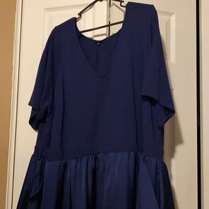 Blue knee length dress size 5 Torrid